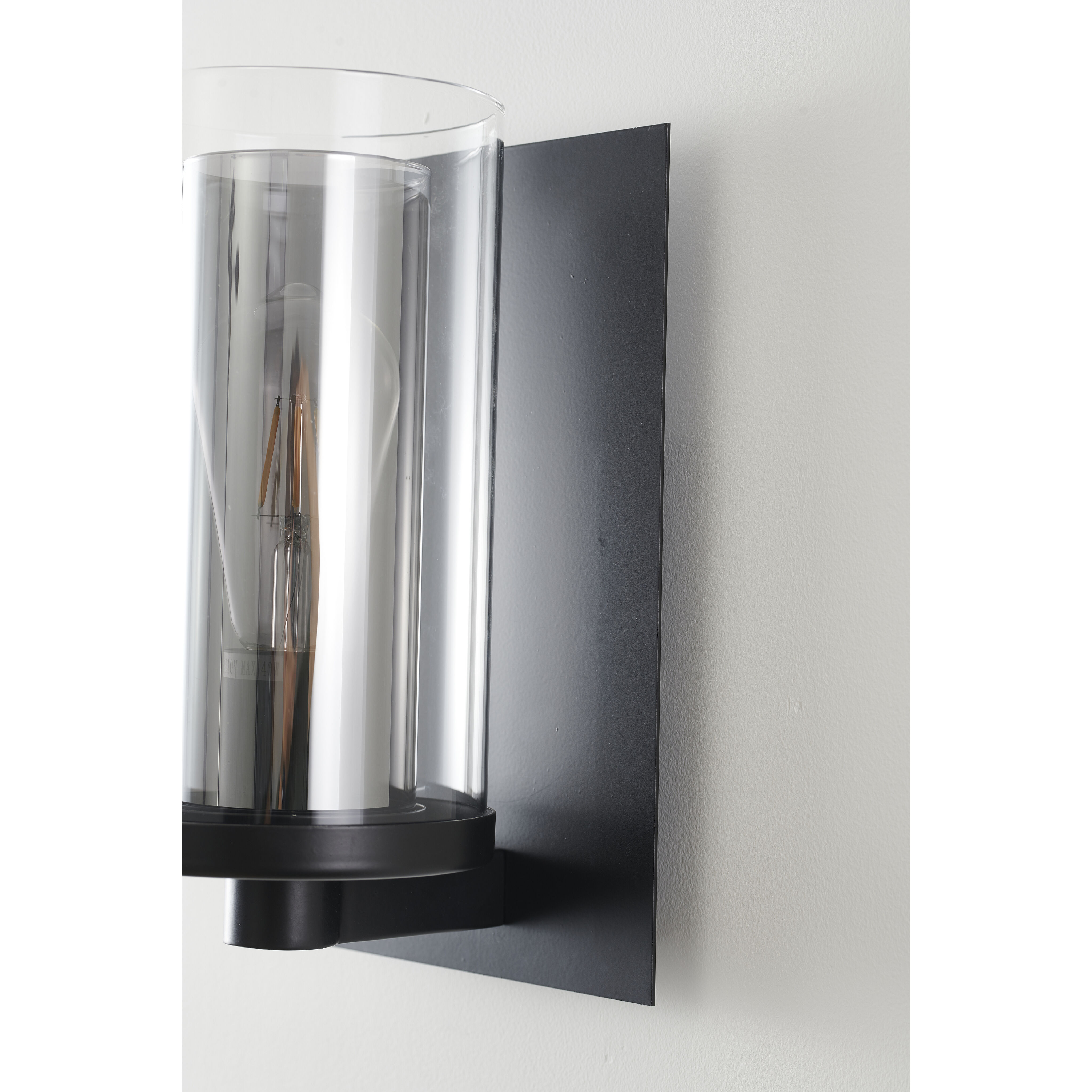 Canada Wall Sconce Wall Light, Black Frame